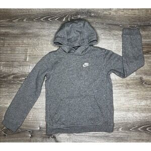 NIke Youth Boys Girls Grey‎ Pullover Hoodie Sweatshirt Long Sleeve Medium